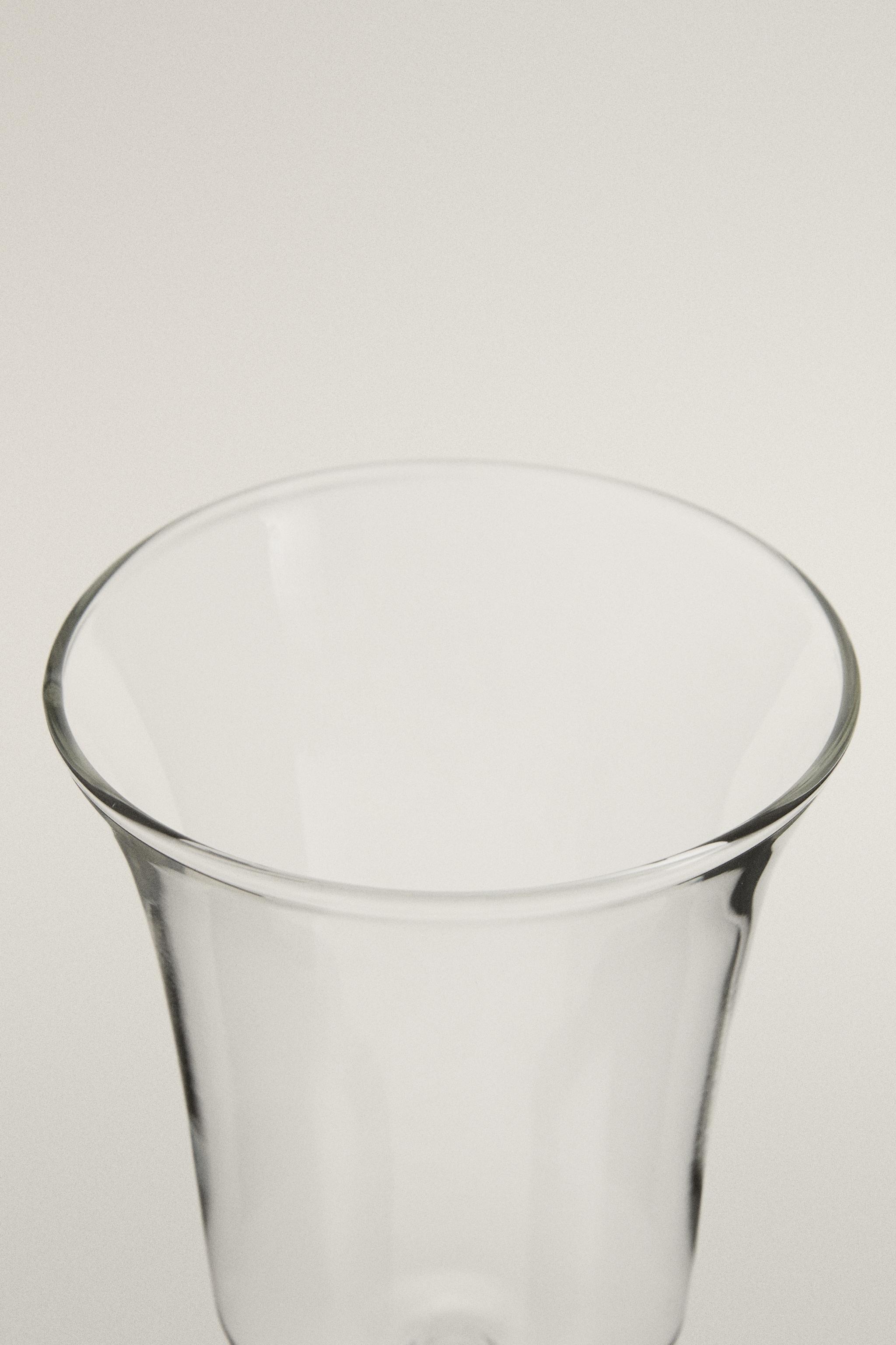 VERRE Á VIN CRISTALLIN EFFET TAILLÉ